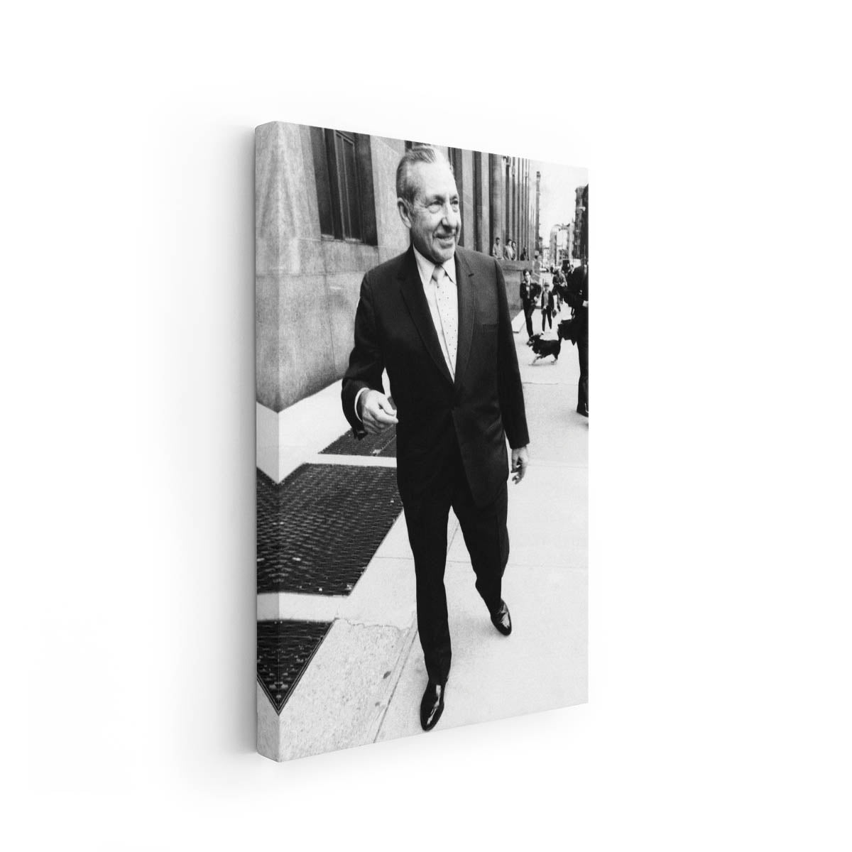 Costello on the Sidewalk