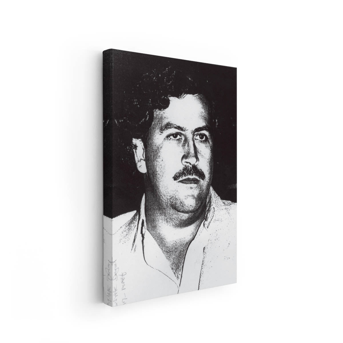 High-Contrast Portrait of Pablo Escobar