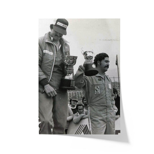 Pablo Escobar & Gustavo Gaviria Podium Copa Renault, 1979