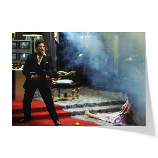 Tony Montana’s Final Stand in the Mansion Throne Room