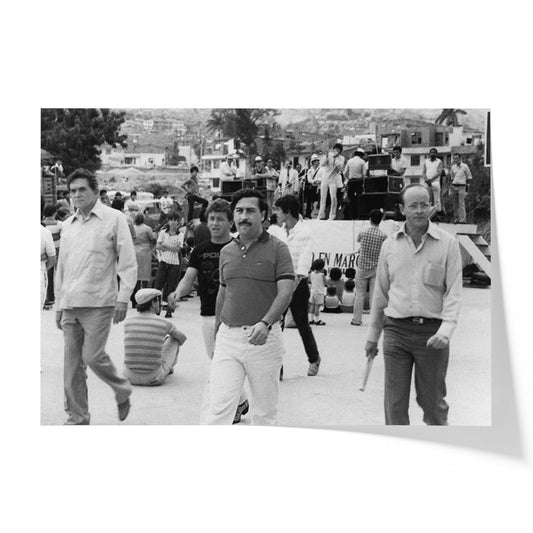 Escobar & Pinina in Medellín Neighborhood, 1980s