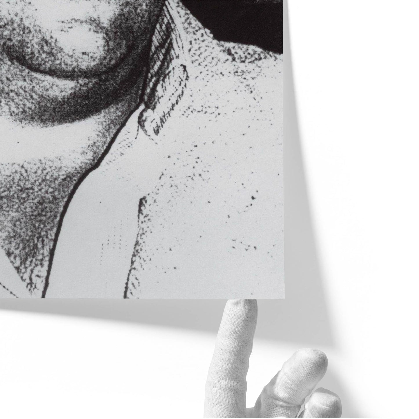High-Contrast Portrait of Pablo Escobar