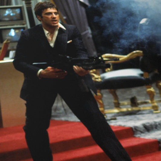 Tony Montana’s Final Stand in the Mansion Throne Room