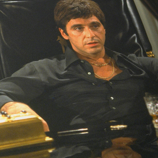 Tony Montana Seated in His Office After the Takeover