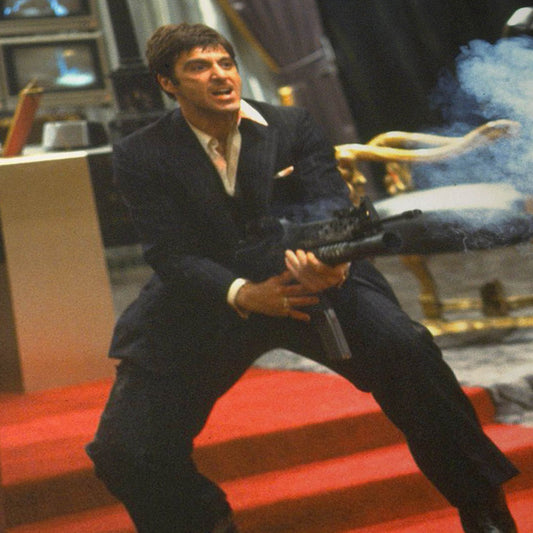 Tony Montana’s Final Stand in the Mansion Throne Room