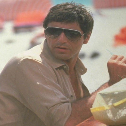 Tony Montana and Manny Ribera Sampling Fruit Cocktails on Miami Beach