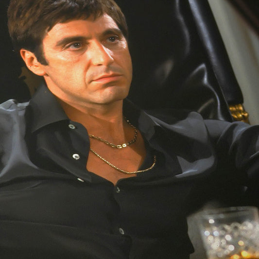 Tony Montana Seated in His Office After the Takeover