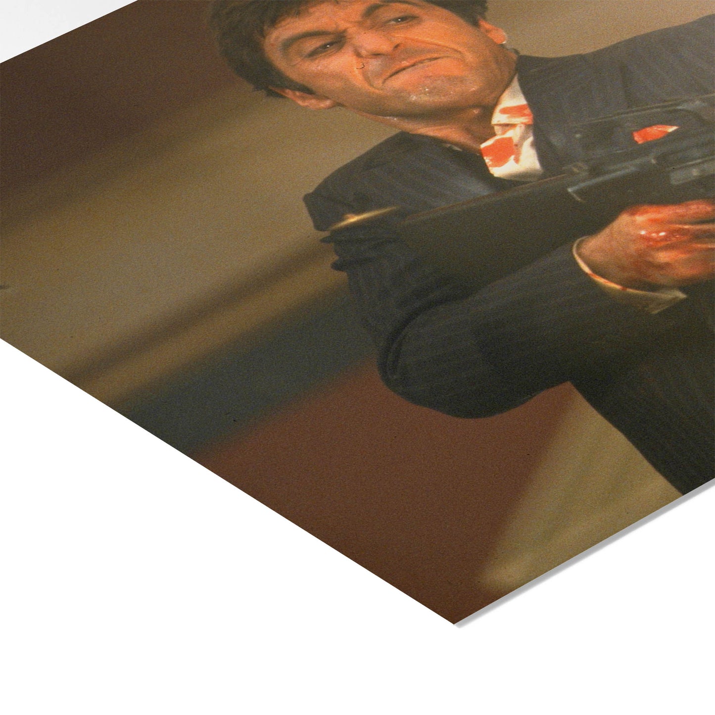 Tony Montana Unleashing “The Little Friend” in the Throne Room