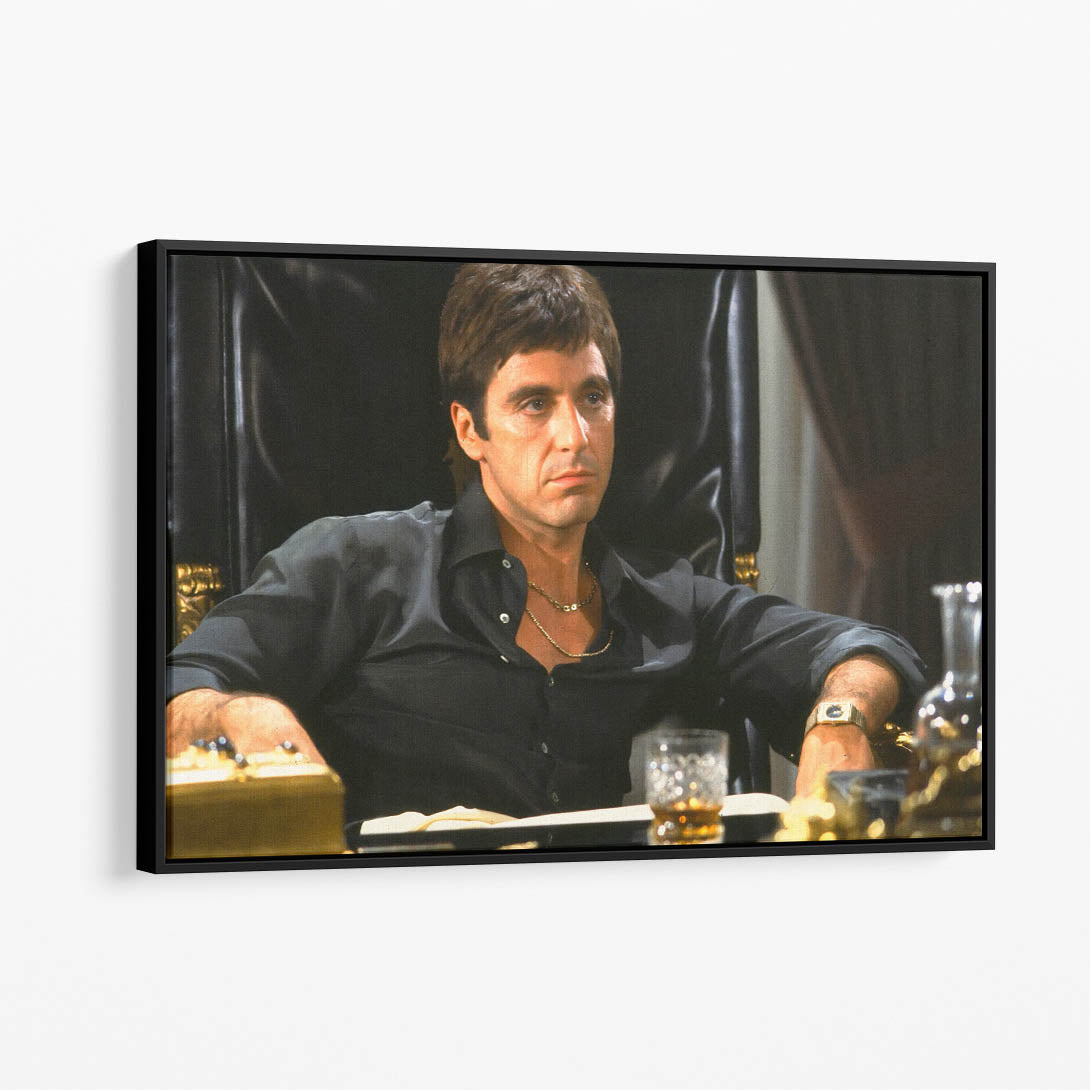 Tony Montana Seated in His Office After the Takeover