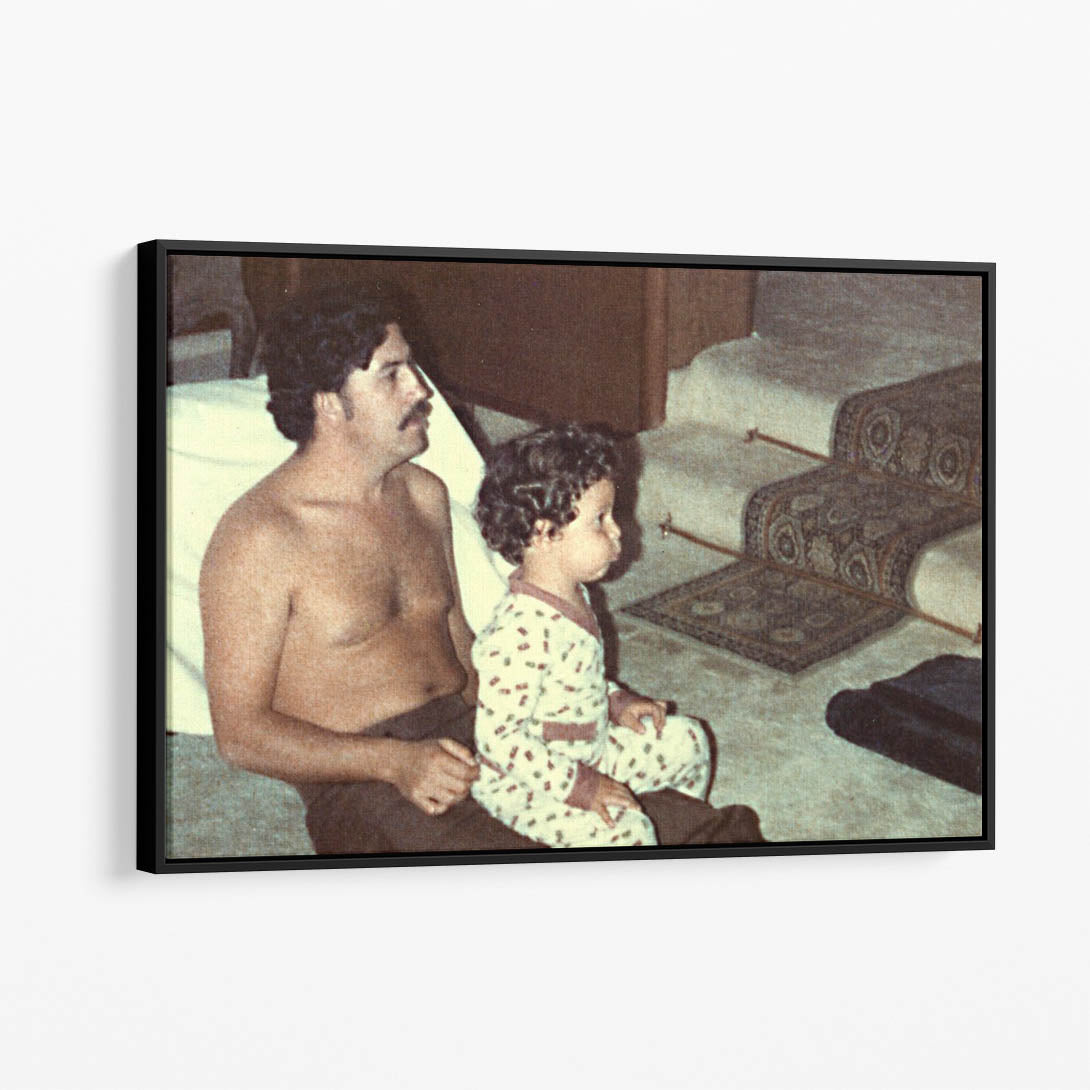 Escobar at Home with His Son, 1982