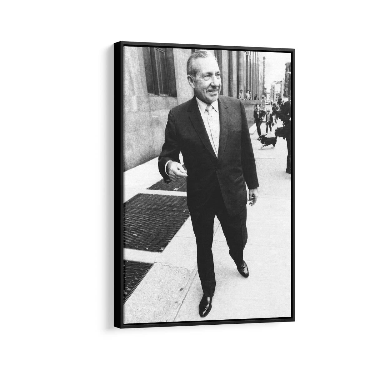 Costello on the Sidewalk