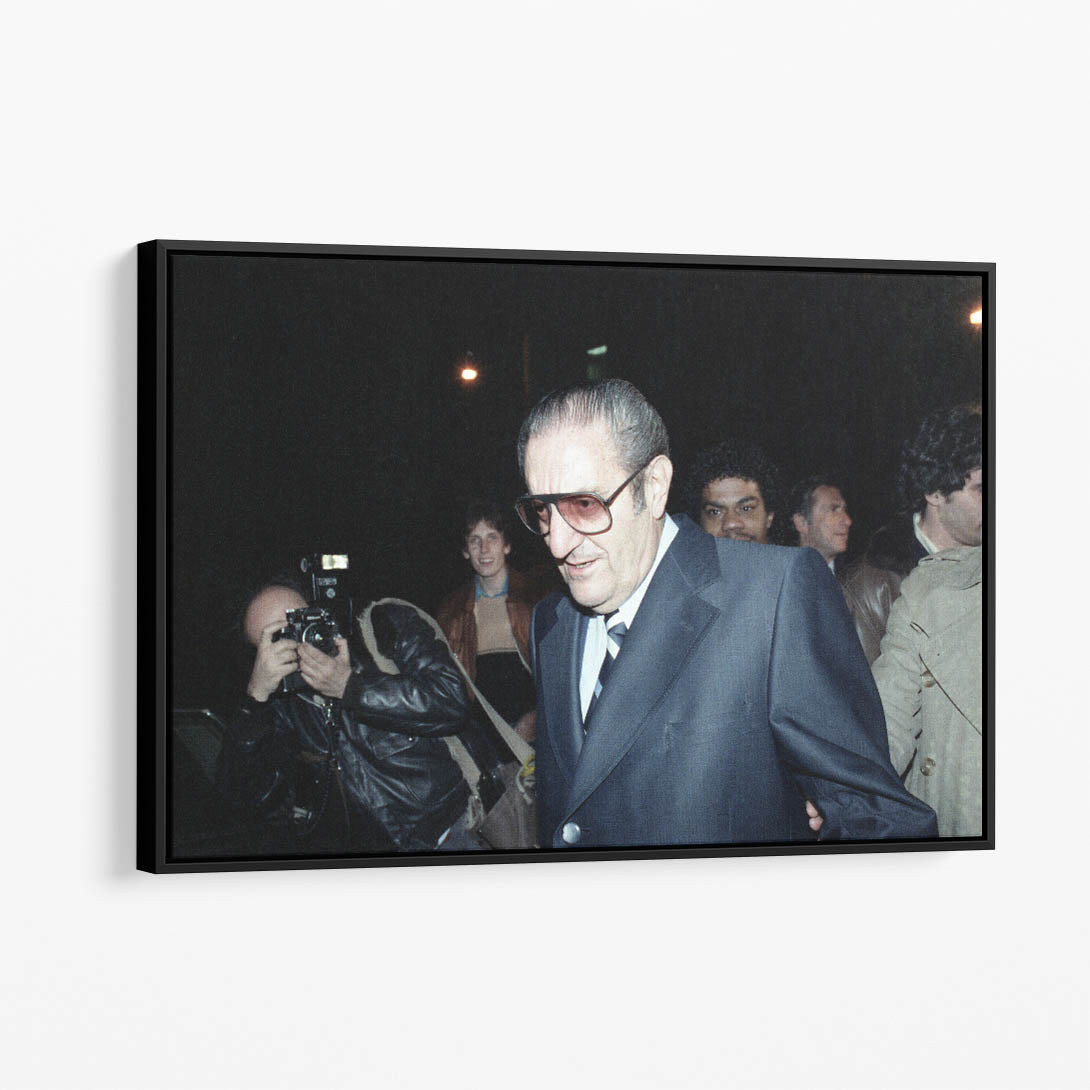 Paul Castellano Leaving Manhattan Criminal Court, 1985