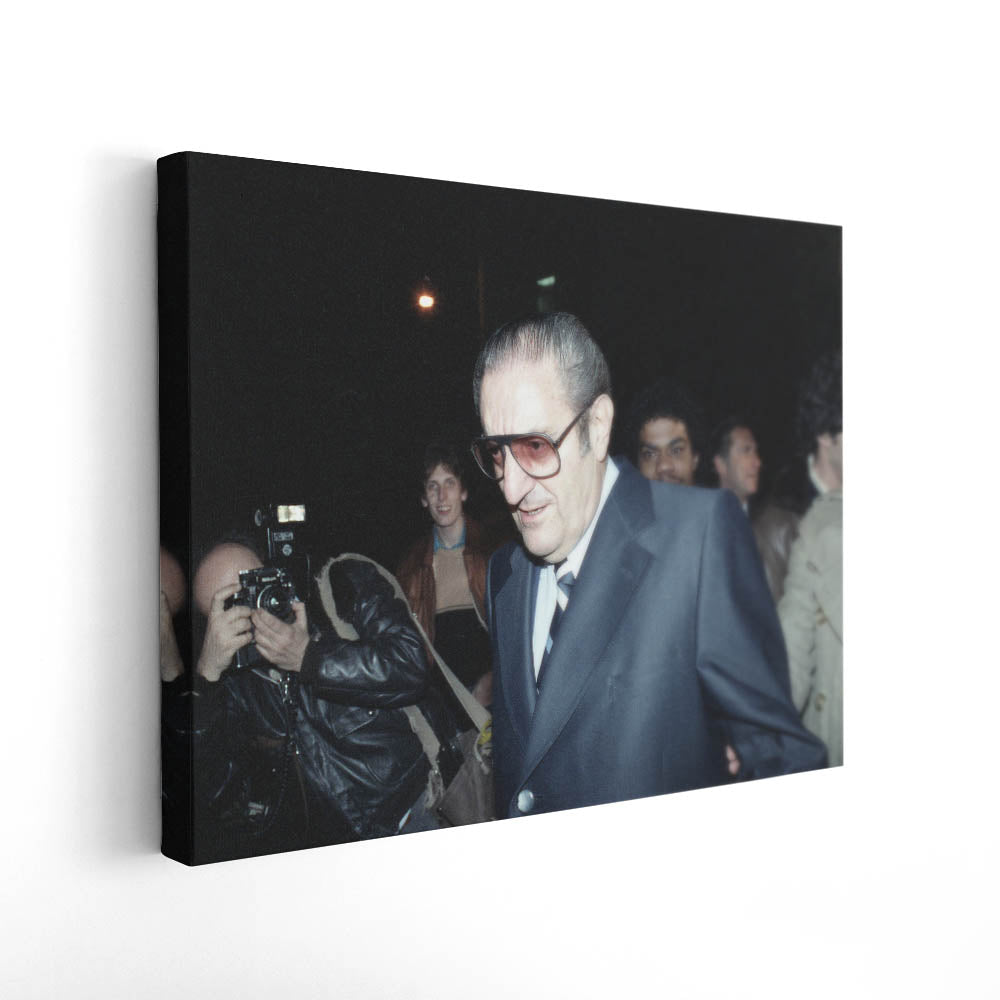 Paul Castellano Leaving Manhattan Criminal Court, 1985
