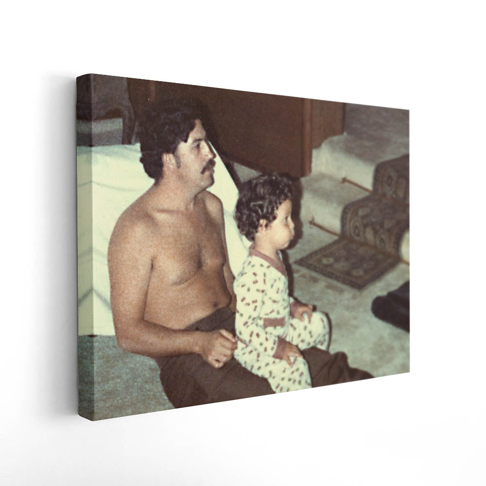 Escobar at Home with His Son, 1982