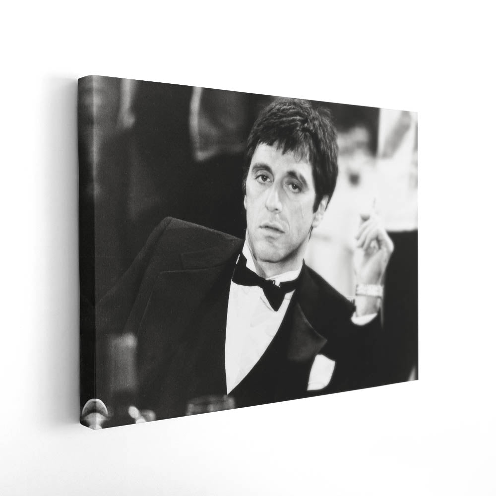 Tony Montana Pausing at the Banquet Table