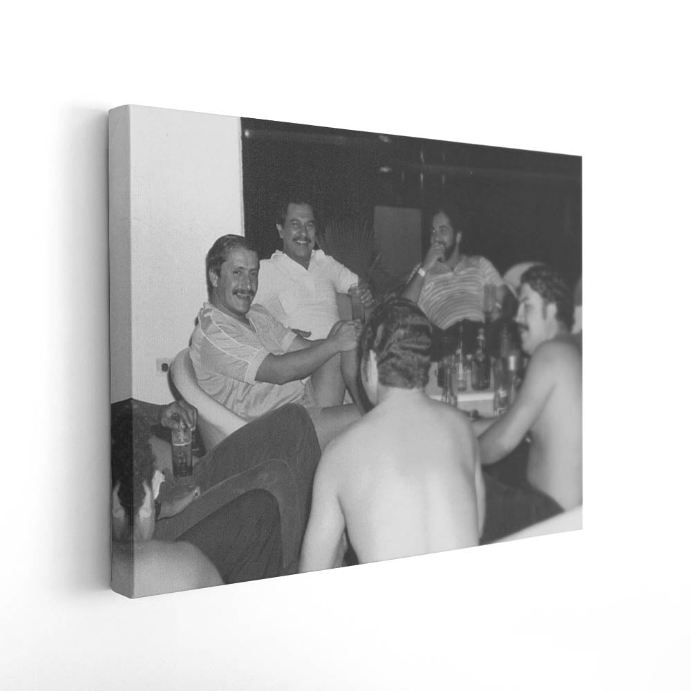 Pablo Escobar and Gustavo Gaviria at Hacienda Nápoles, 1986