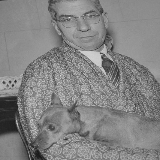 Luciano and His Pinscher, 1949