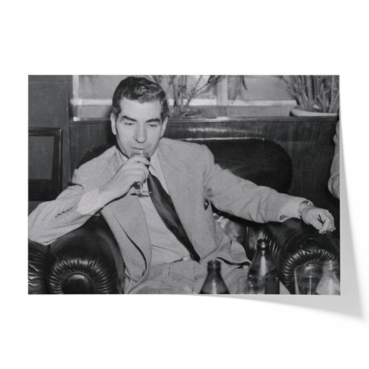 Luciano at the Bar in Havana, 1946