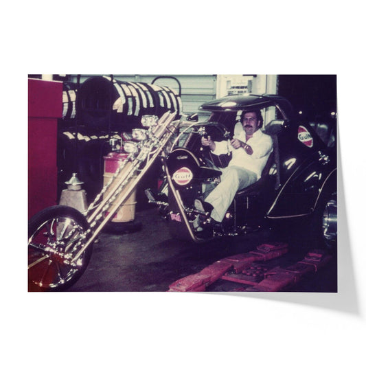 Escobar on a Custom Gulf Trike, 1985